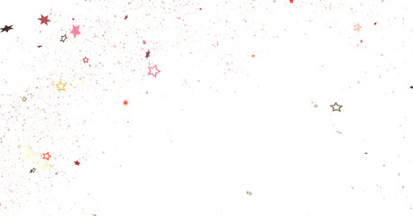 Festive Celestial Cascade: Mesmerizing 3D Illustration of Descending Christmas Stars