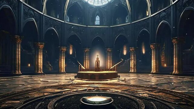Holy place in Delfts Blauw realistis, highly detailed,ai generatif