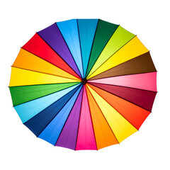 Obraz premium Vibrant rainbow umbrella showcasing inclusivity and diversity