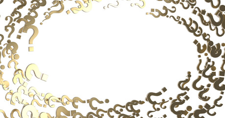 question icons, original 3d rendering; business and marketing concepts