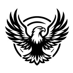 Obraz premium eagle head vector illustration