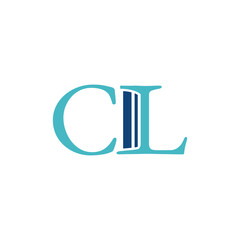  Letter CL Law Logo Concept.