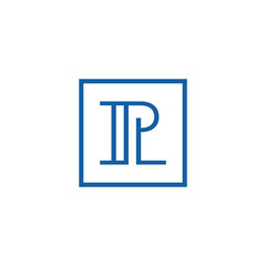 Luxury PL monogram logo