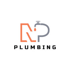 NP Water tap illustration template design.