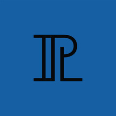 Luxury PL monogram logo