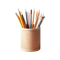 Pencil cup , transparent background