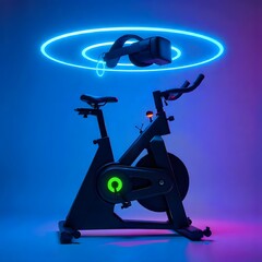 Next generation smart bike with vr high resolution photo