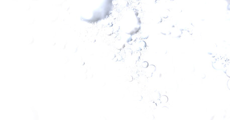 Abstract background of white bubbles rising in clear water. Perfect for clean, fresh designs.
