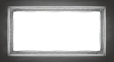 HandDrawn Chalkboard Frame with Multiple Lines