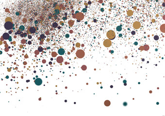 confetti png. Gold confetti falls from the sky. Glittering confetti on a transparent background. Holiday