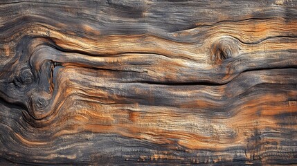 Detailed close-up view of a weathered wooden surface.