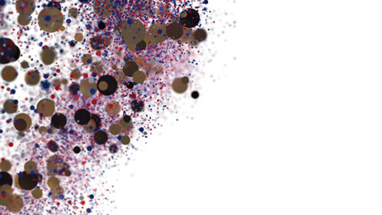 Colorful bokeh, abstract art, particle background, design element