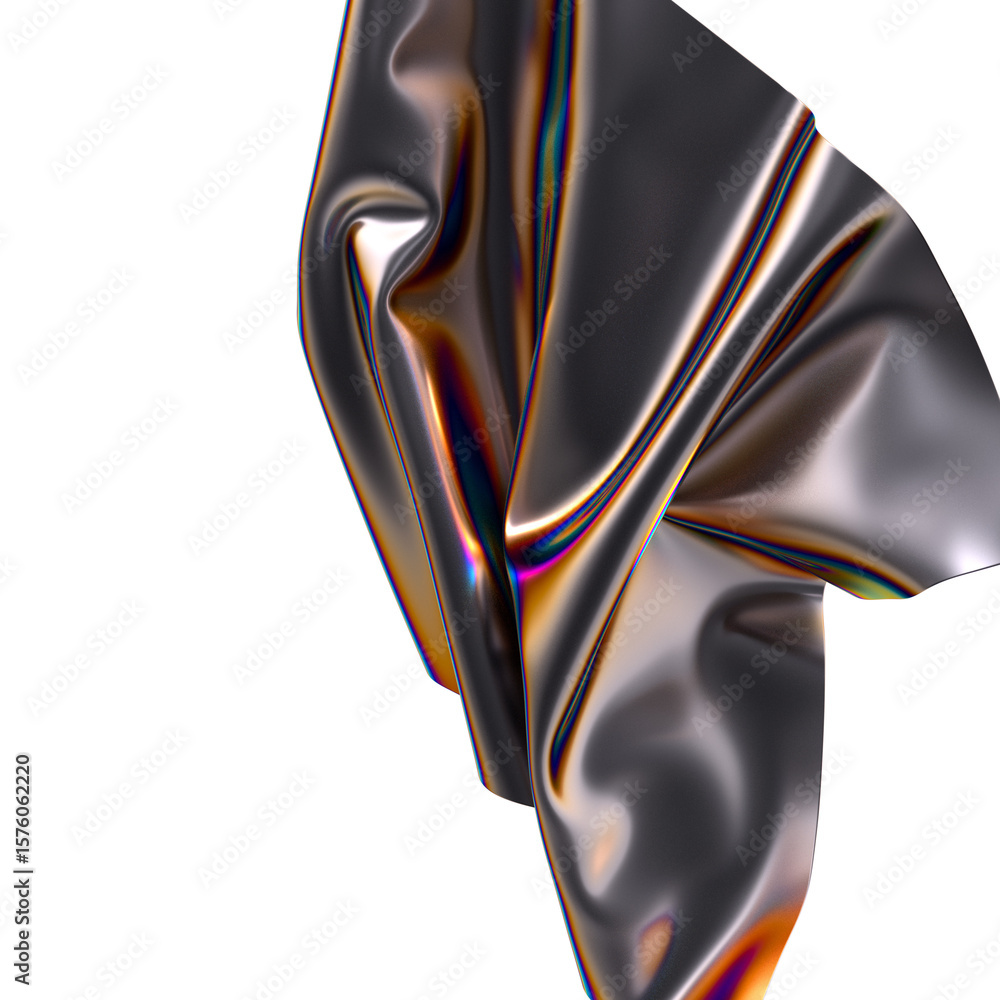 Poster 3d render abstract background. colorful twisted shapes in motion. computer generated digital art for