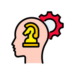 Strategy lineal color icon