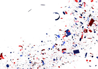 Red Blue Confetti Burst Celebration