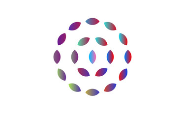 Tilted Lens Shape in Circular Design pattern for various background design elements projects 
