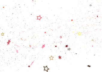 stars background, sparkle lights confetti falling. magic shining Flying christmas stars on night