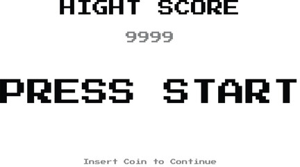 pixel press start score