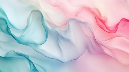 Obraz premium Delicate abstract design with flowing pastel colors.
