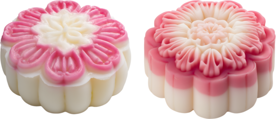 Pink Floral Shaped Traditional Dessert