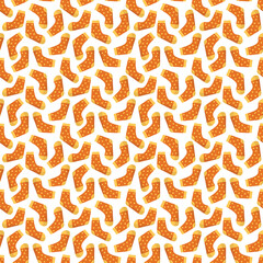 Seamless pattern with baby socks, kids clothing with dot design