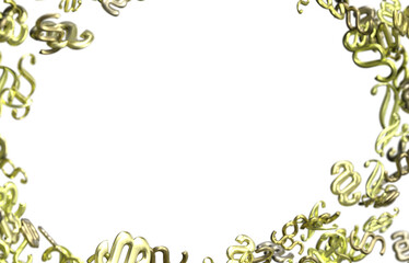 3d Symbol of Law and Justice - Paragraph / section sign - 3D Rendering