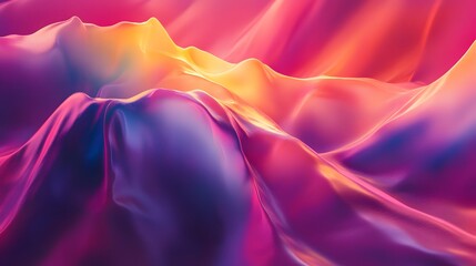 Abstract vibrant folds of fluid fabric.