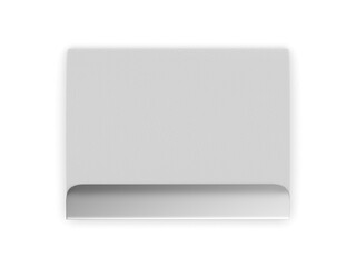 Blank leather card holder 3d template 3d illustration.