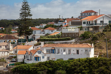Obraz premium Azenhas do Mar Coastal Village, Portugal