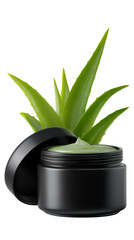 Skincare Aloe Vera Gel in Minimalist Black Container