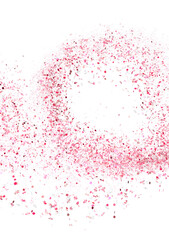 Abstract pink confetti background perfect for sale banners, promotions, or celebratory designs.