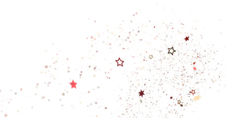 Festive background with red, gold stars and glitter. Perfect for holidays, celebrations, and more.