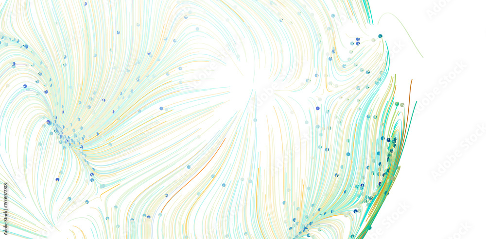 Poster colorful abstract background with swirling lines and particles. perfect for design projects needing 