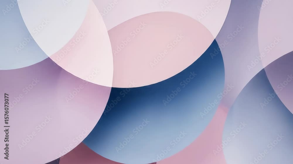 Aufkleber overlapping curves and circle shapes create an abstract background with soft gradient color, perfect