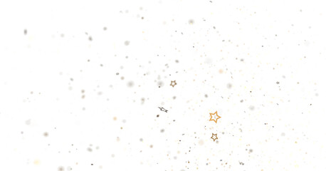 Sparkling festive background with gold and silver stars. Perfect for holidays, celebrations, and magical designs.