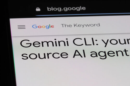 Shanghai,China-July 11th 2025: Google Gemini CLI AI agent