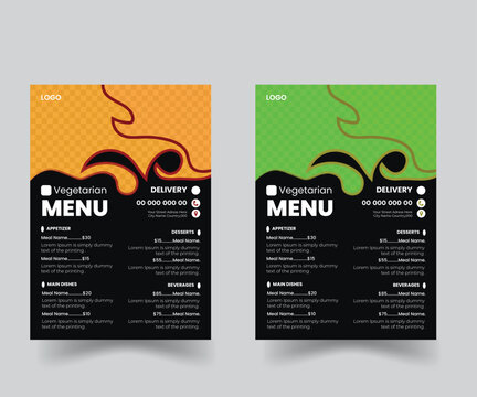 Chinese restaurant menu. Chinese menu layout design brochure or food flyer template. Food brochure, restaurant template design vector illustration.