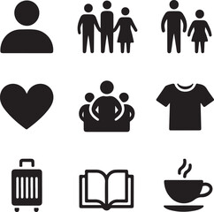 Simple Icons People, Love, Travel, and More