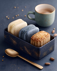 Assorted dessert with Cup of Coffee