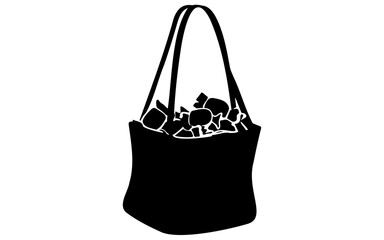 Halloween Candy – Black and White Vector Illustration