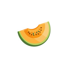 cantaloupe honeydew slice seeds fruit sweet healthy