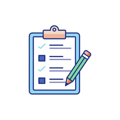 clipboard checklist pencil icon task note write