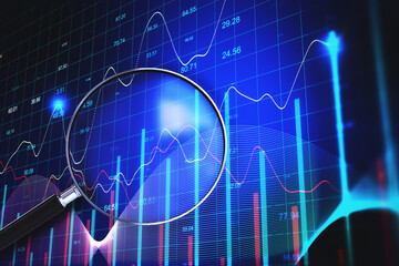 world map Forex and trade graph background