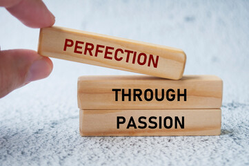 Hand holding wooden block with customizable space for text. Copy space concept