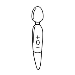 Hand drawn vibrator vector sketch