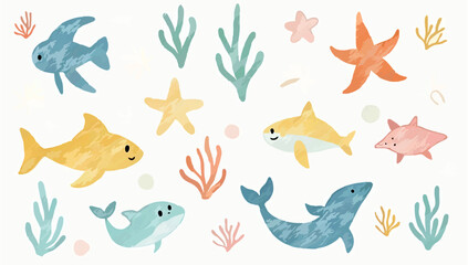 Minimalist Geometric Pattern with Pastel Colors

