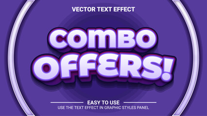 3d combo offers editable text effect