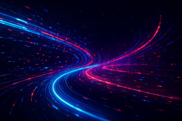 Futuristic Data Flow in Motion