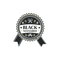 black November vector design 