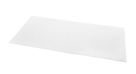 One soft terry towel isolated on white
